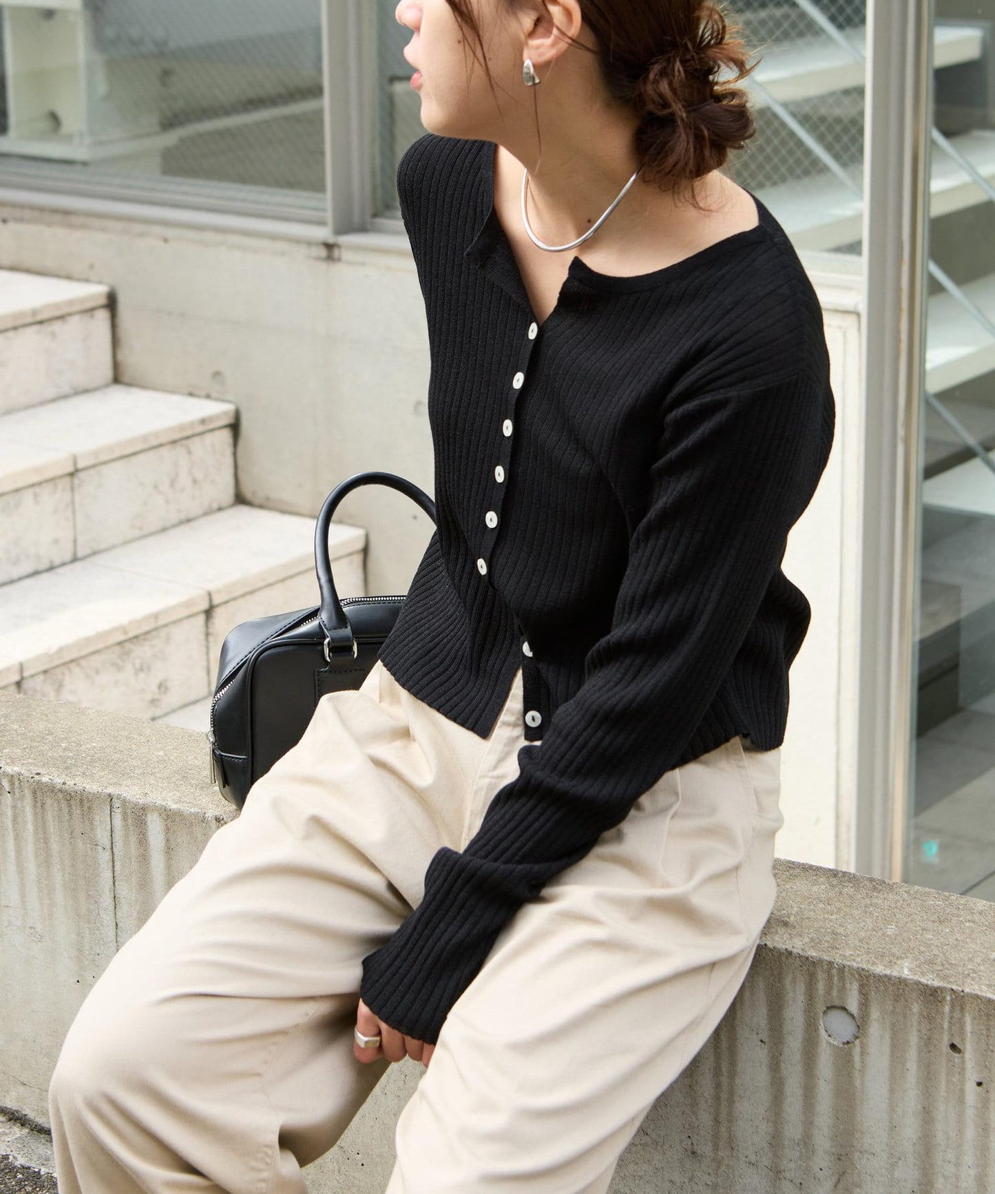 【SS】透明肋針開衫