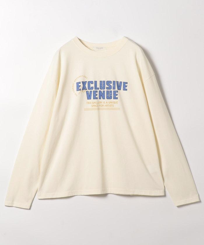 【套裝商品】蕾絲疊層 印花長袖T-shirt