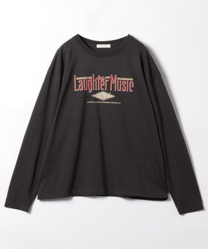 【套裝商品】蕾絲疊層 印花長袖T-shirt