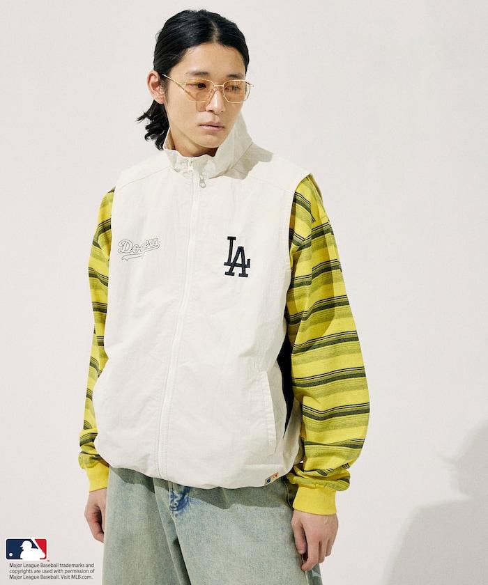 MLB 尼龍 立領拉鍊 馬甲