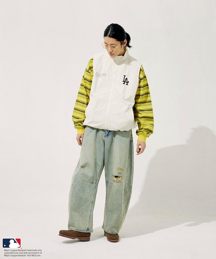 MLB 尼龍 立領拉鍊 馬甲