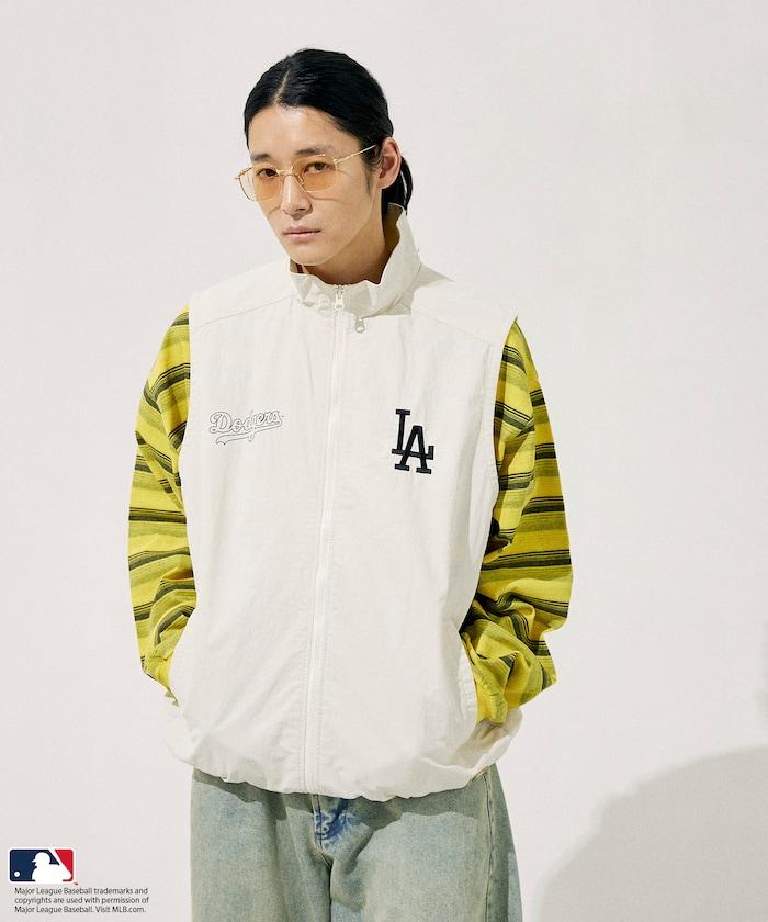 MLB 尼龍 立領拉鍊 馬甲