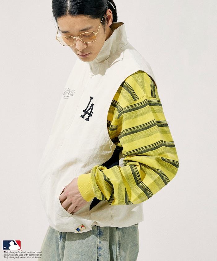 MLB 尼龍 立領拉鍊 馬甲