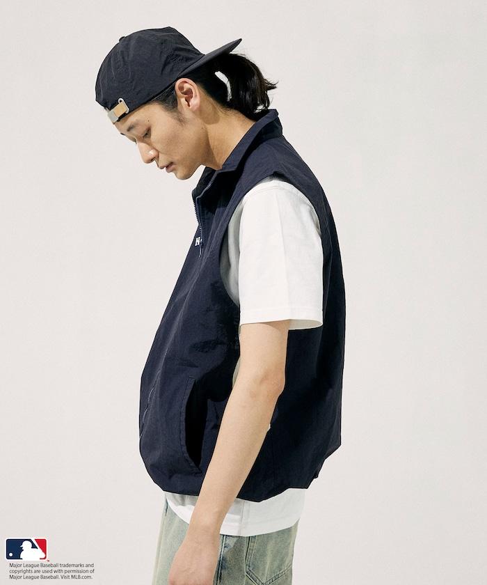 MLB 尼龍 立領拉鍊 馬甲