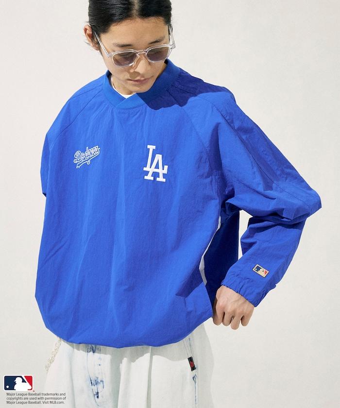 MLB 尼龍 拉鍊套頭衫