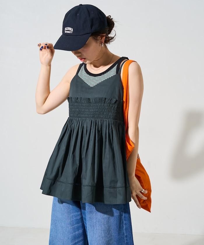 印度風捲邊吊帶長款上衣(可搭配套裝)