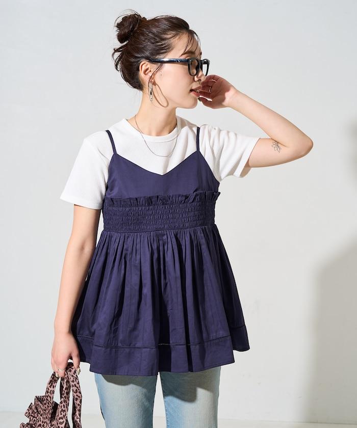 印度風捲邊吊帶長款上衣(可搭配套裝)