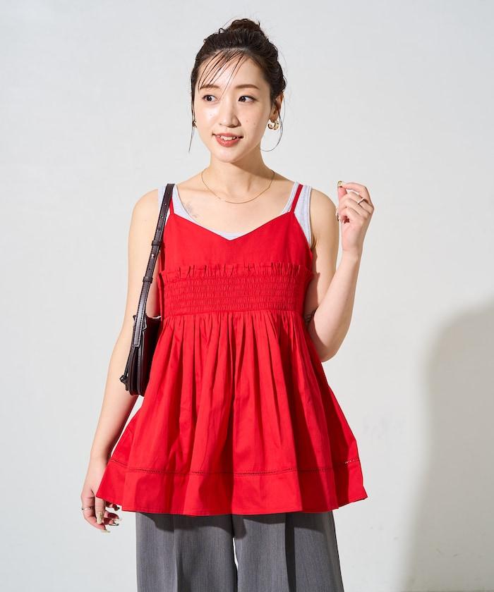 印度風捲邊吊帶長款上衣(可搭配套裝)