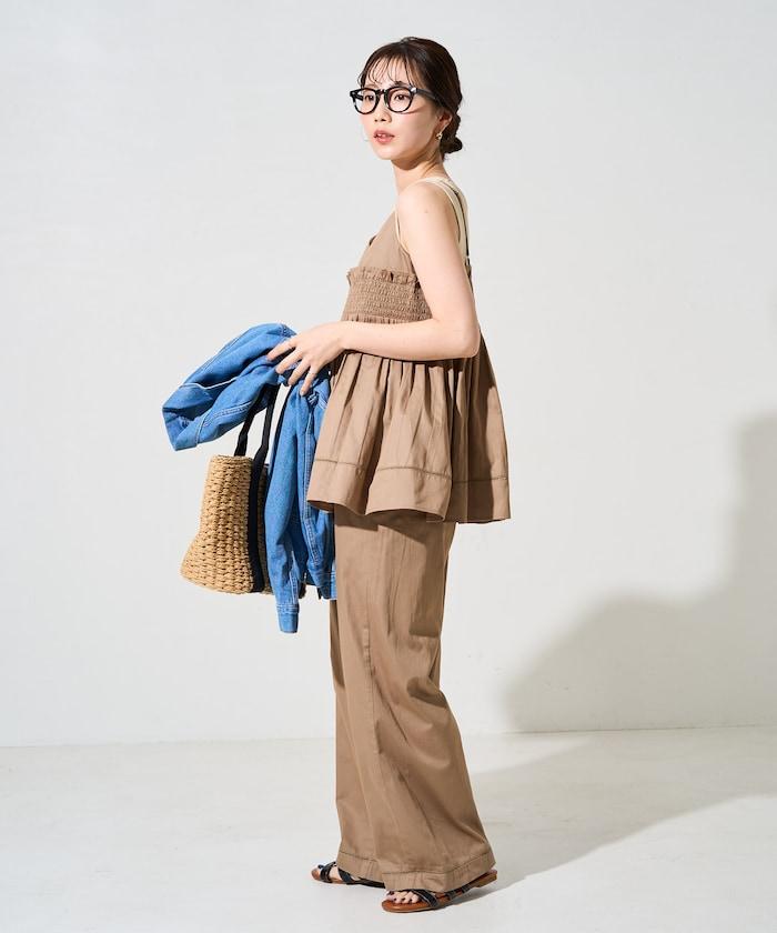 印度風捲邊吊帶長款上衣(可搭配套裝)