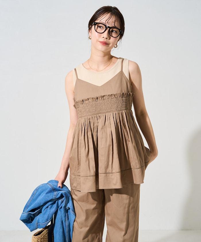 印度風捲邊吊帶長款上衣(可搭配套裝)