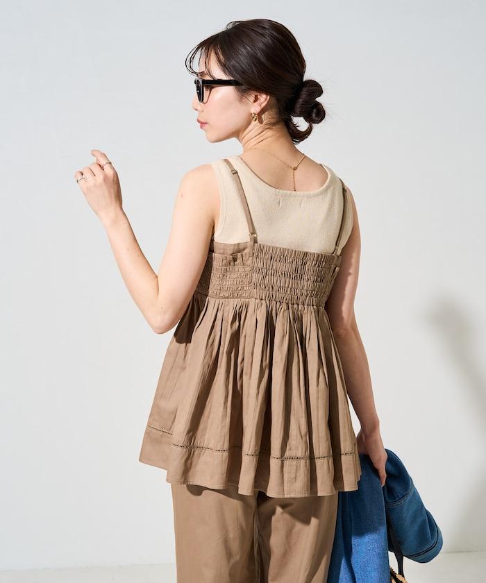 印度風捲邊吊帶長款上衣(可搭配套裝)