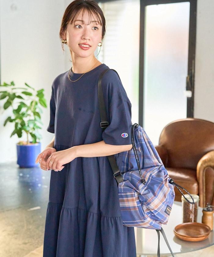 聯名 褶皺 拼接 連衣裙