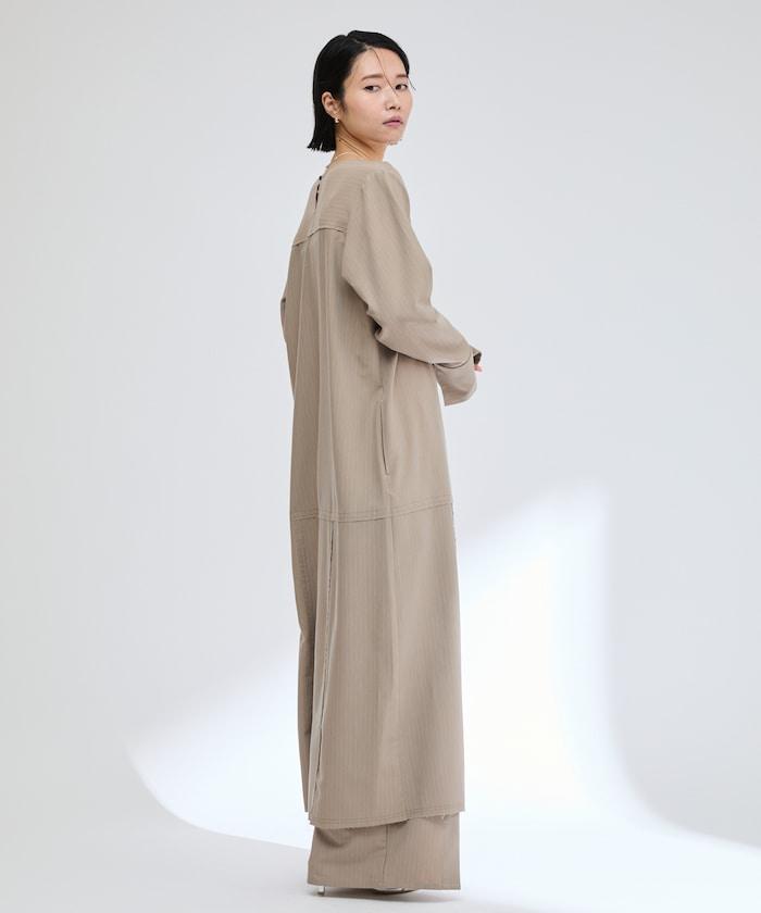V領連衣裙