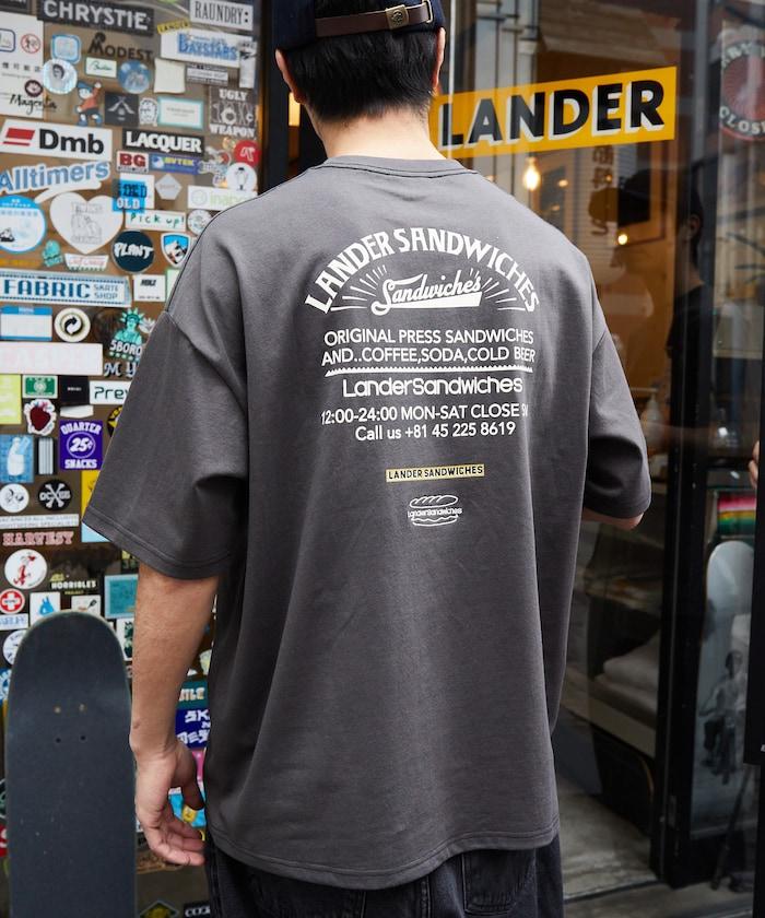 LANDER SANDWICHES×FREAK'S STORE 蘭德 聯名 大尺寸 後背印花 圓領T恤