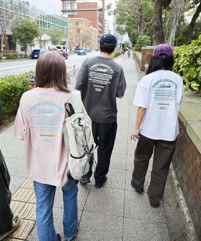 LANDER SANDWICHES×FREAK'S STORE 蘭德 聯名 大尺寸 後背印花 圓領T恤