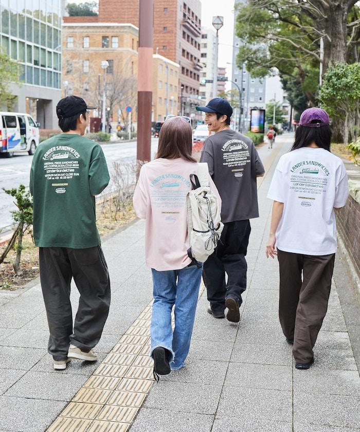 LANDER SANDWICHES×FREAK'S STORE 蘭德 聯名 大尺寸 後背印花 圓領T恤