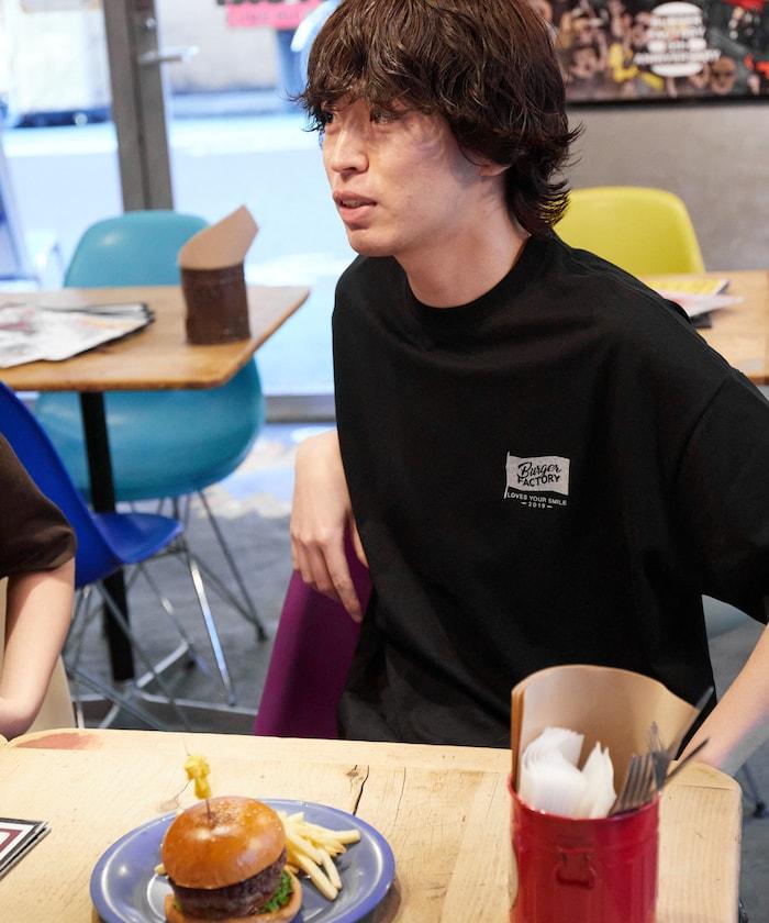 Burger Factory×FREAK'S STORE 漢堡工廠 聯名 大尺寸 後背印花 圓領T恤