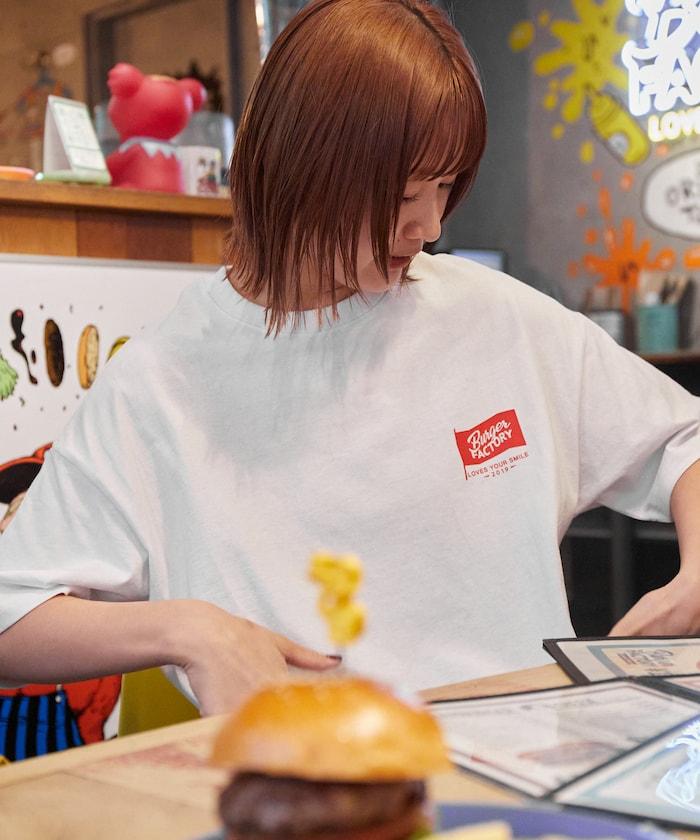 Burger Factory×FREAK'S STORE 漢堡工廠 聯名 大尺寸 後背印花 圓領T恤