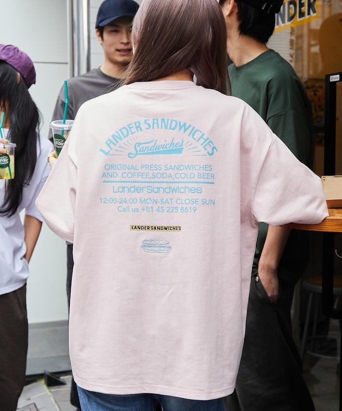 LANDER SANDWICHES×FREAK'S STORE 蘭德 聯名 大尺寸 後背印花 圓領T恤