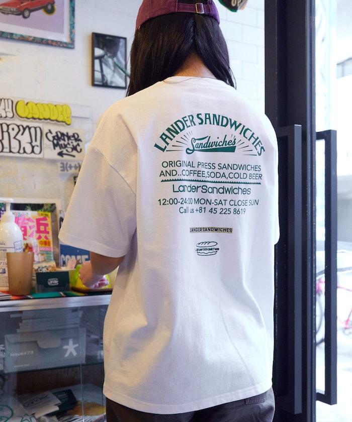 LANDER SANDWICHES×FREAK'S STORE 蘭德 聯名 大尺寸 後背印花 圓領T恤