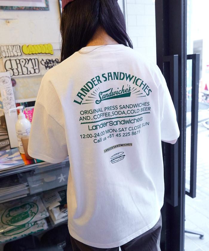 LANDER SANDWICHES×FREAK'S STORE 蘭德 聯名 大尺寸 後背印花 圓領T恤