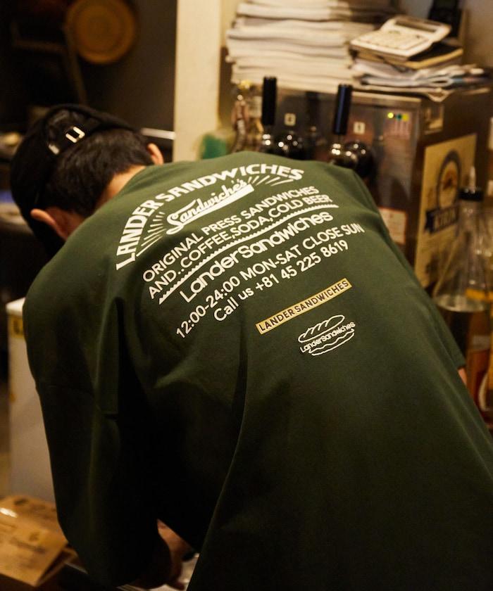 LANDER SANDWICHES×FREAK'S STORE 蘭德 聯名 大尺寸 後背印花 圓領T恤