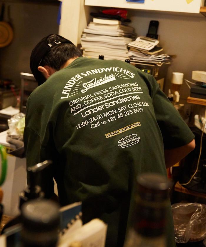 LANDER SANDWICHES×FREAK'S STORE 蘭德 聯名 大尺寸 後背印花 圓領T恤