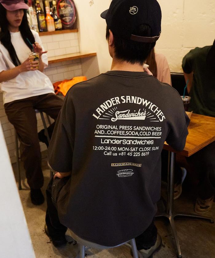 LANDER SANDWICHES×FREAK'S STORE 蘭德 聯名 大尺寸 後背印花 圓領T恤