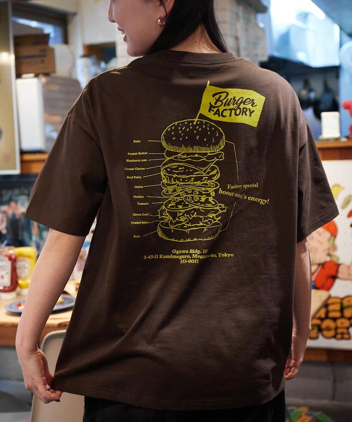 Burger Factory×FREAK'S STORE 漢堡工廠 聯名 大尺寸 後背印花 圓領T恤