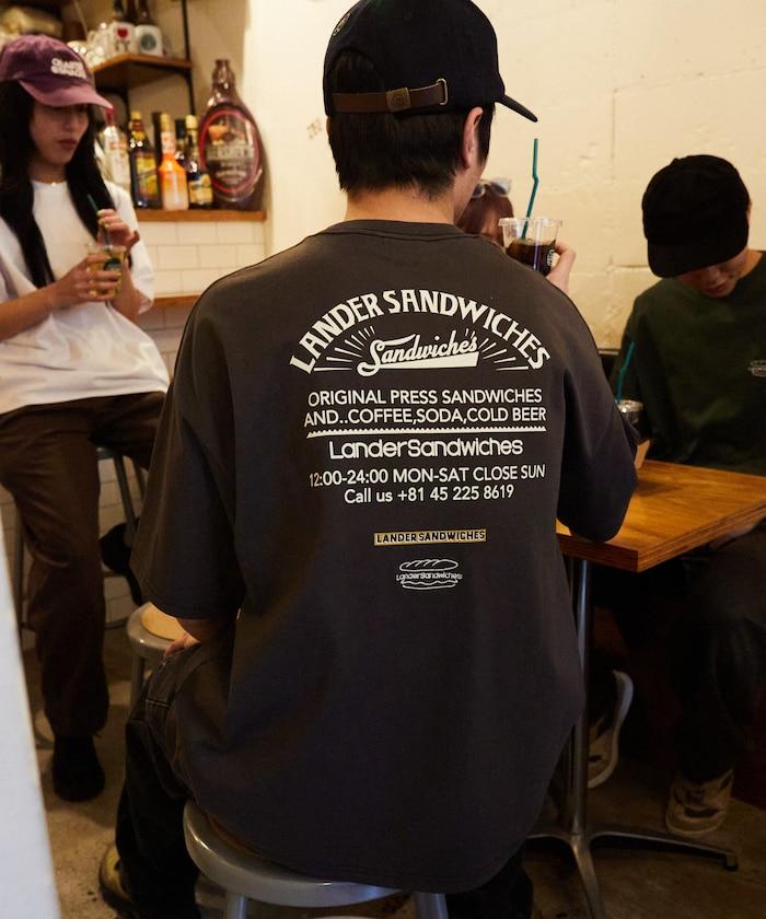 LANDER SANDWICHES×FREAK'S STORE 蘭德 聯名 大尺寸 後背印花 圓領T恤