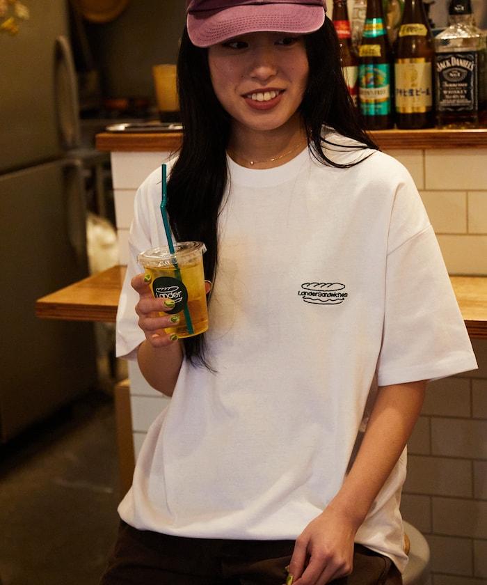LANDER SANDWICHES×FREAK'S STORE 蘭德 聯名 大尺寸 後背印花 圓領T恤