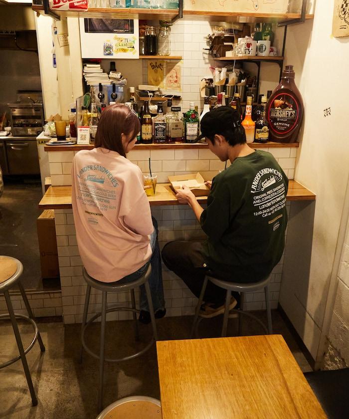 LANDER SANDWICHES×FREAK'S STORE 蘭德 聯名 大尺寸 後背印花 圓領T恤