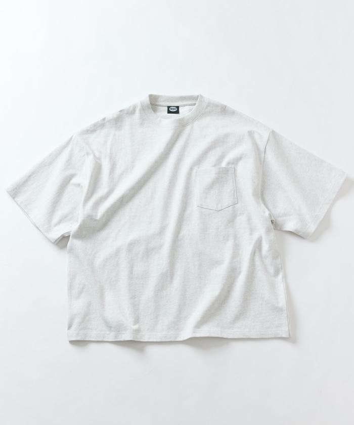 9盎司 重量級 寬鬆版 圓領 帶口袋T恤/重量級 【限定推出】