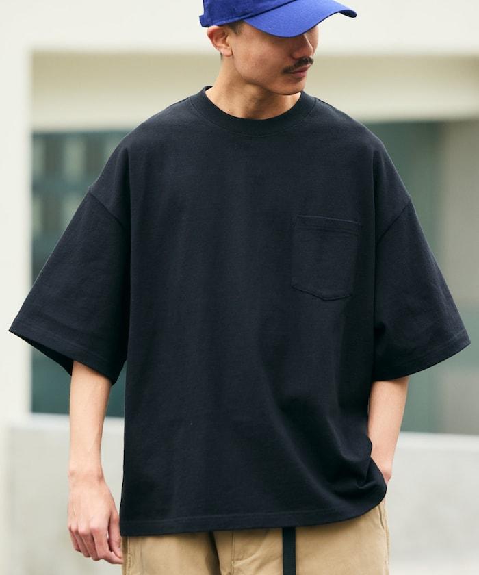 9盎司 重量級 寬鬆版 圓領 帶口袋T恤/重量級 【限定推出】
