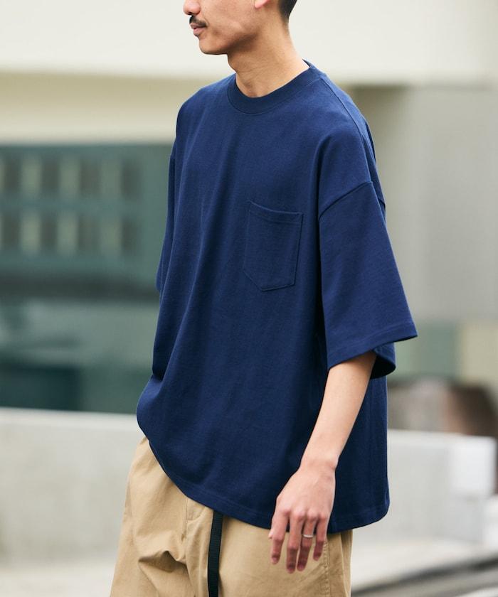 9盎司 重量級 寬鬆版 圓領 帶口袋T恤/重量級 【限定推出】