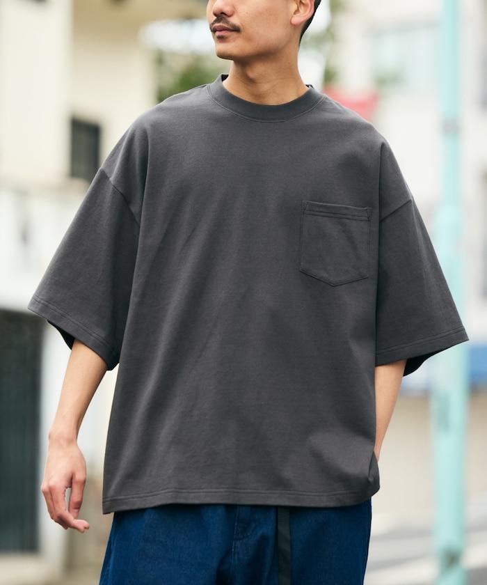 9盎司 重量級 寬鬆版 圓領 帶口袋T恤/重量級 【限定推出】