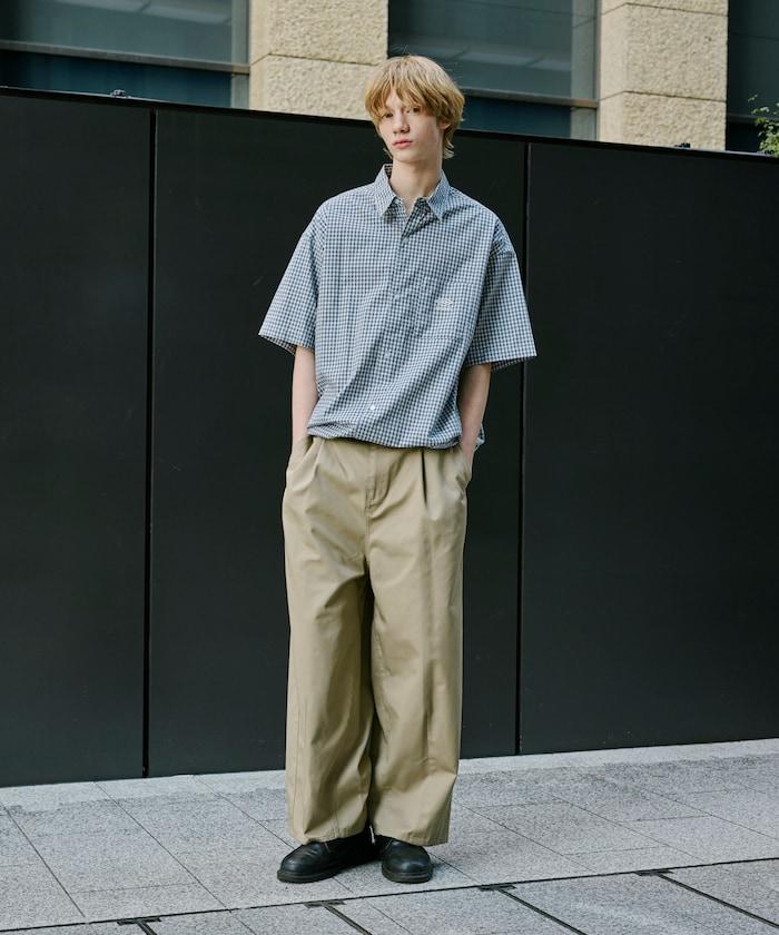 聯名 UMBRO 刺繡格子襯衫