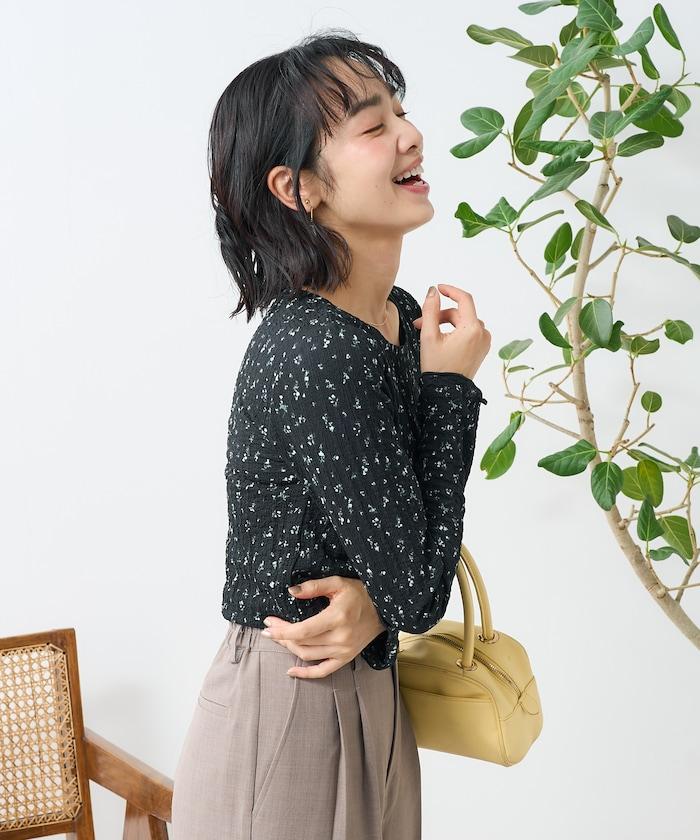 花紋 彈力上衣