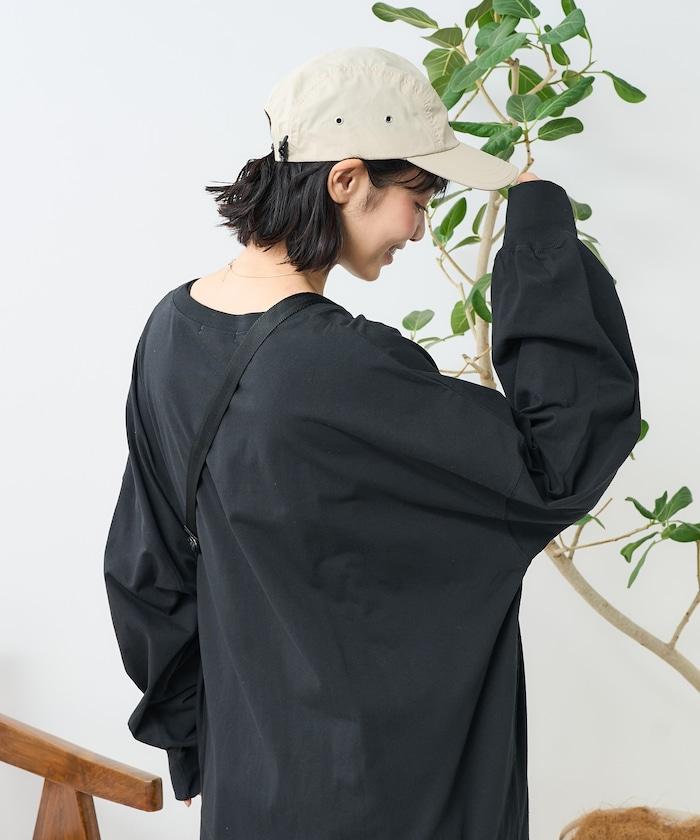 大容量剪裁連衣裙
