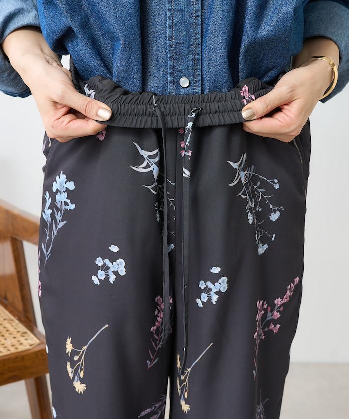 大花印花 寬鬆長褲