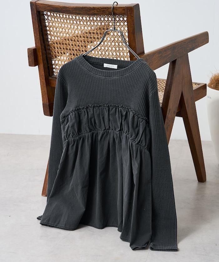 軍裝風連帽領顏料T-shirt