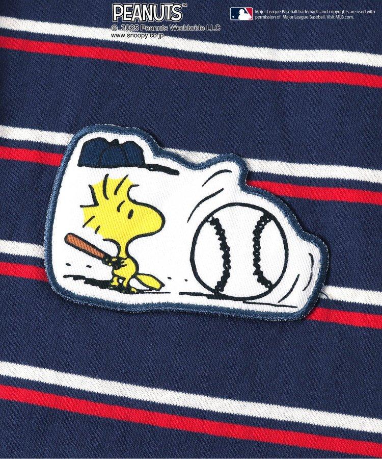 【MLB×《花生漫畫》】多色條紋長袖T恤