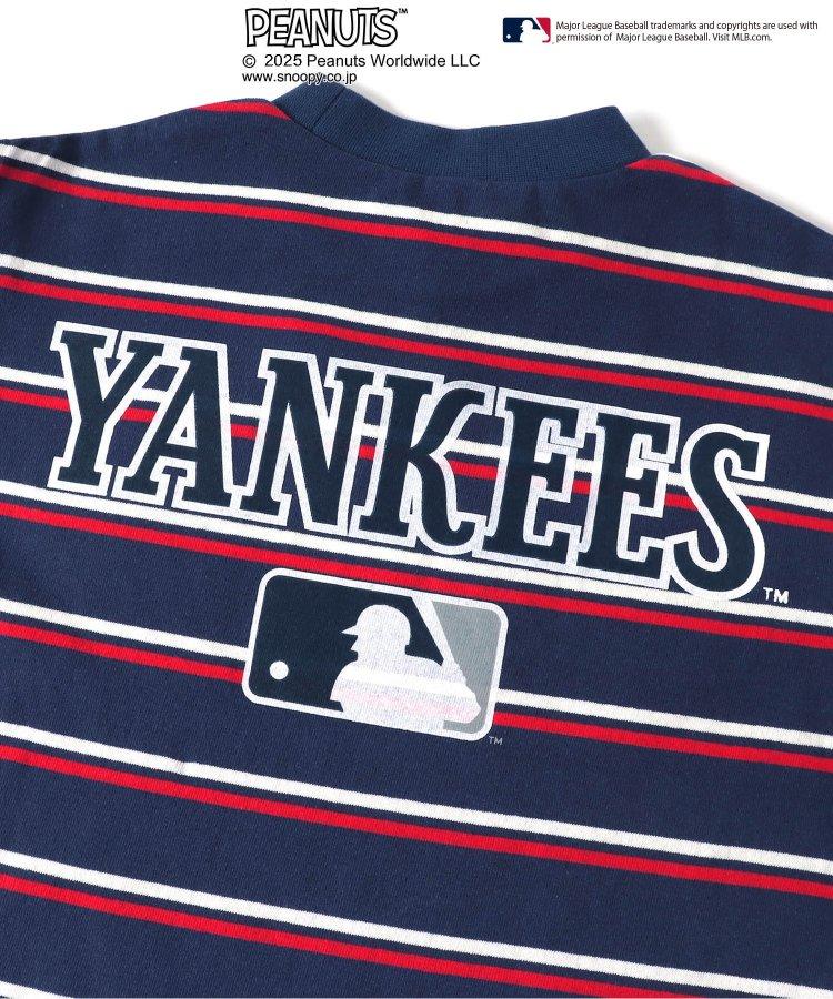 【MLB×《花生漫畫》】多色條紋長袖T恤