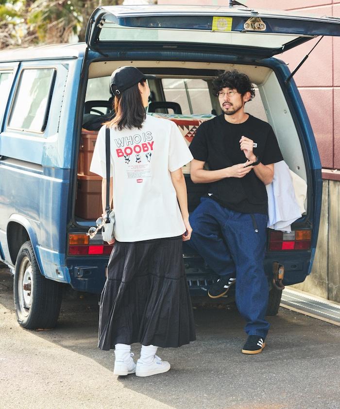 CHUMS×FREAK'S STORE/巧妙設計/印花背部 圓領 T恤 / WHO IS BOOBY