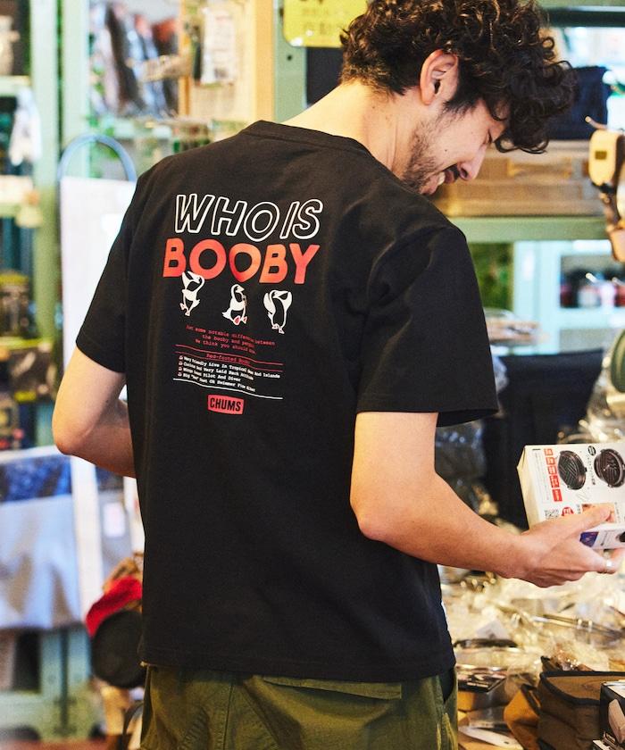CHUMS×FREAK'S STORE/巧妙設計/印花背部 圓領 T恤 / WHO IS BOOBY
