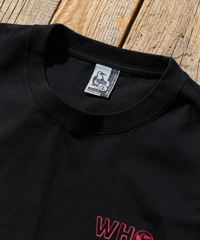 CHUMS×FREAK'S STORE/巧妙設計/印花背部 圓領 T恤 / WHO IS BOOBY