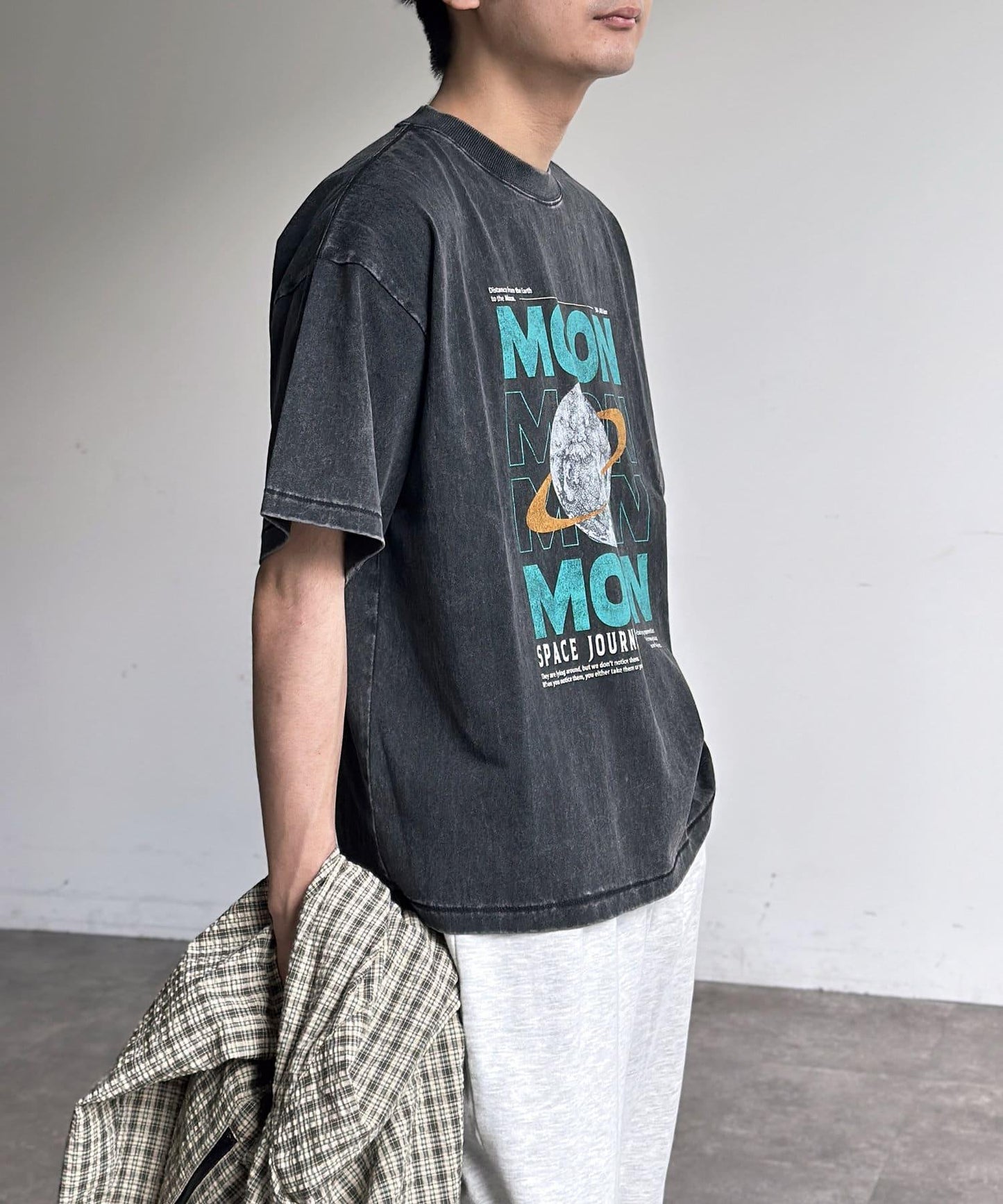 粉末處理復古風T-shirt