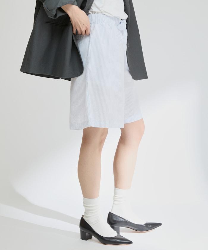 基礎logo條紋短褲
