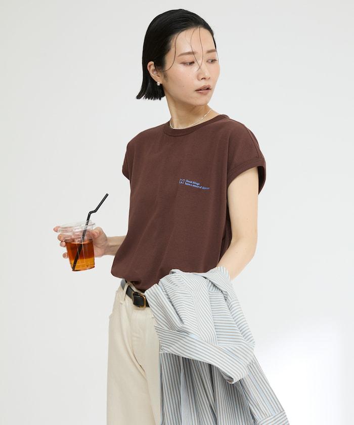 基礎logo法式短袖T恤