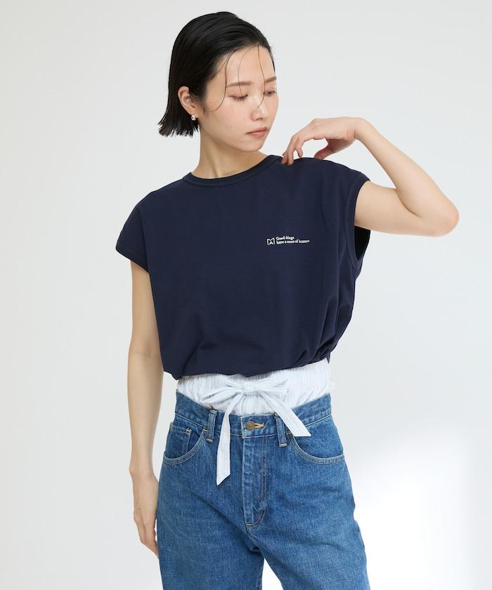 基礎logo法式短袖T恤